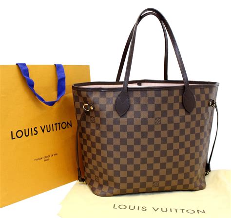 louis vuitton neverfull mm damier ebene rose ballerine|damier Neverfull mm price.